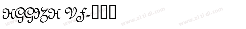 HGGIZH VF字体转换